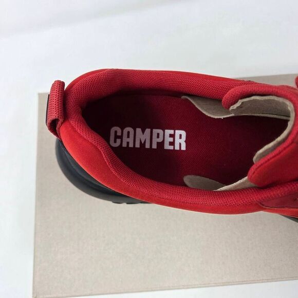 CAMPER CANICA RED BLACK NUBUCK RUNNING SNEAKERS SHOES MENS SIZE 12 EU 45 NEW - Picture 6 of 8
